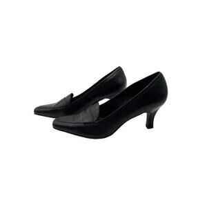 Etienne Aigner Womens Labelle Pumps Black Leather Penny‎ Loafers Shoes Sz 8.5M